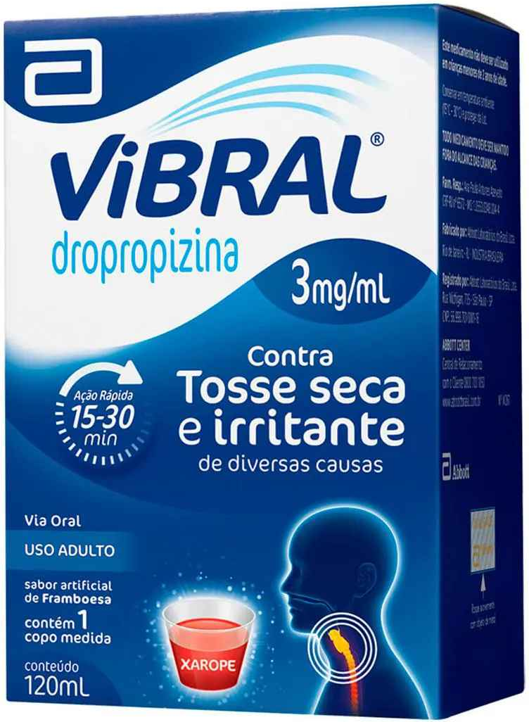 XAROPE VIBRAL 3MG XPE 120ML ADU ABBOTT