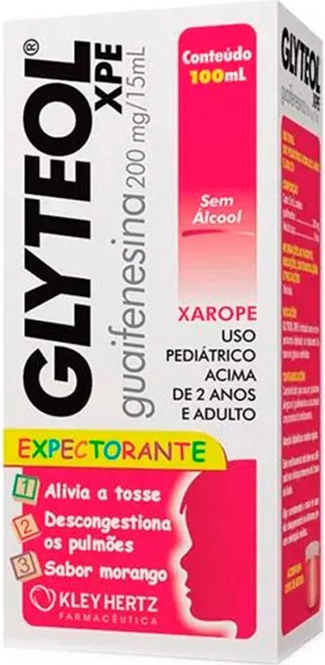 GLYTEOL XPE INFANTIL 100ML SB MORANGO KLEY HERTZ