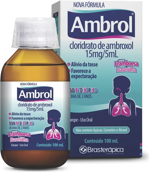 XAROPE AMBROXOL 15MG INF 100ML  - AMBROL -  BRASTERAPICA
