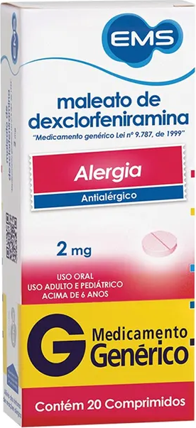 DEXCLOR 2MG CX 20 COMP EMS