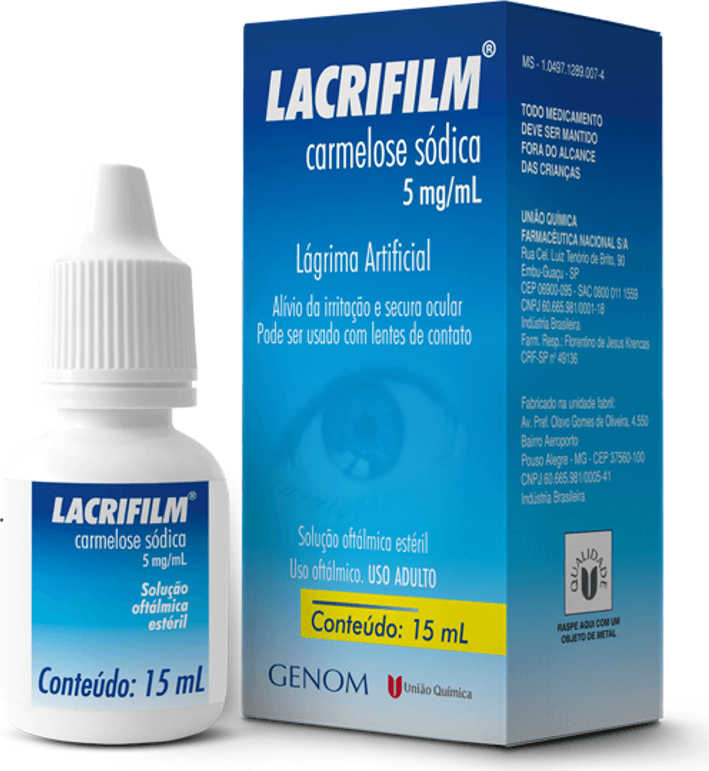 LACRIFILM 5MG SOL OFTGTS 15ML UNIAO QUIMICA