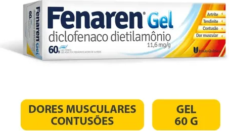 DICLOF DIETILAMONIO 10MG GEL 60G - FENAREN - UNIAO QUIMICA